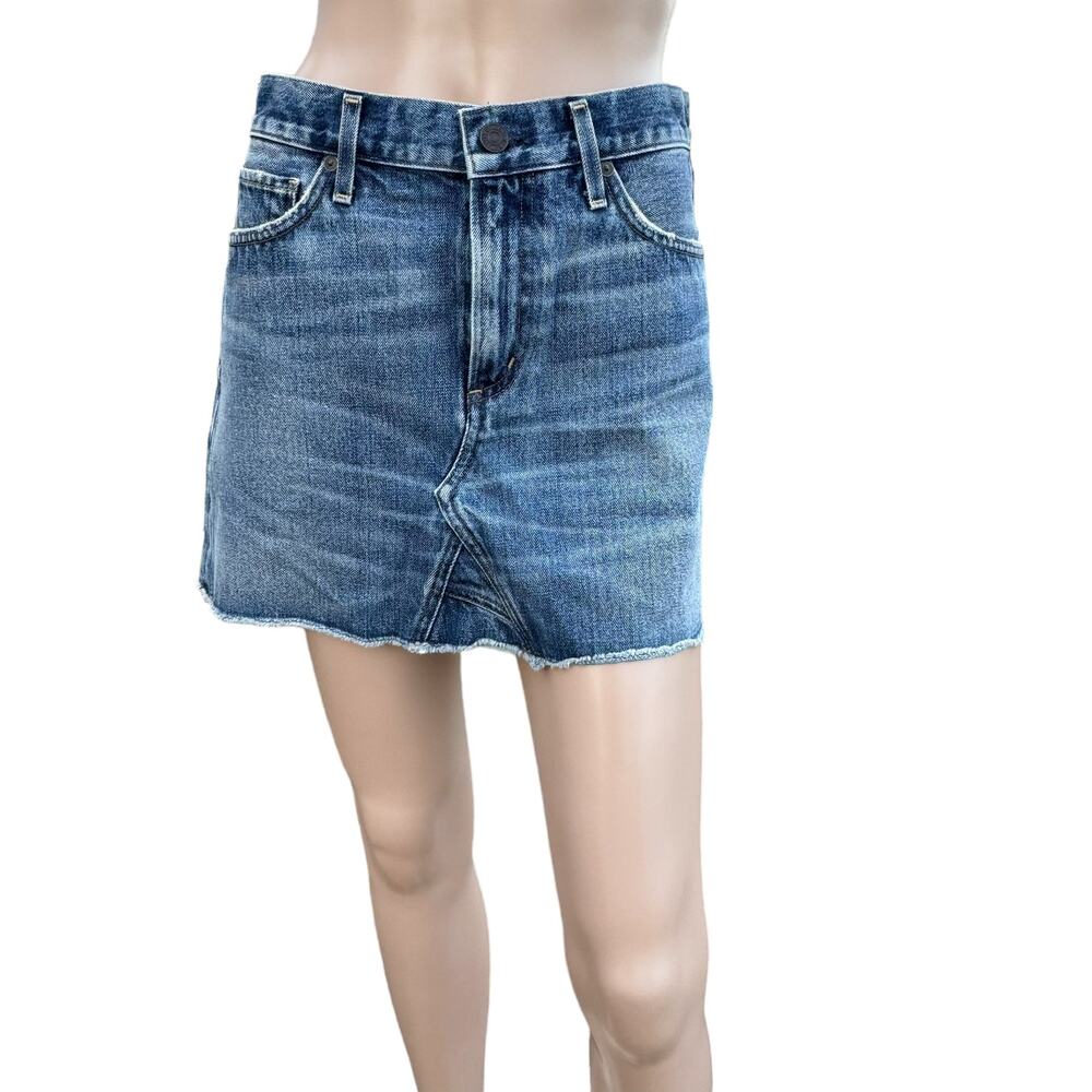Citizens of Humanity Freebird Premium Vintage Denim Mini Skirt NWT 27